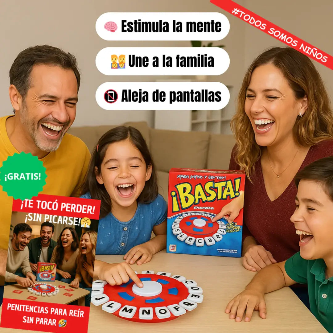 Juego de Mesa ¡BASTA! En Español + Temporizador Visual y Auditivo GRATIS 🎁
