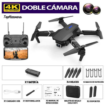 Combo Grabación: Dron Doble Camara 4k DroneXplorer + Lentes de Realidad Virtual GRATIS 🎁
